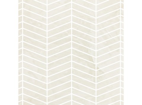 Rvl/6X24 Chevron Side Wall Silver White Marble