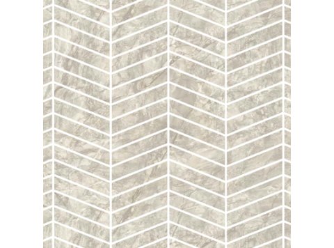 LE/6x15 Chevron Side Wall W/ 4 Special Bends Napoli Marble