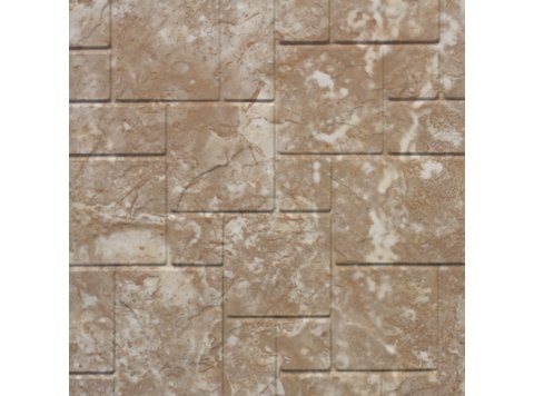 Piazza Sim-Tile Back Wall, Sandalwood