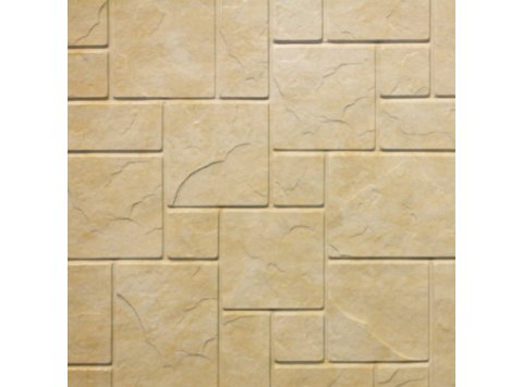 Piazza Sim-Tile Back Wall, White Travertine