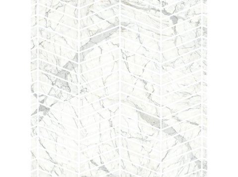 LE/6x15 Chevron Side Wall W/ Regular Bend Santorini White