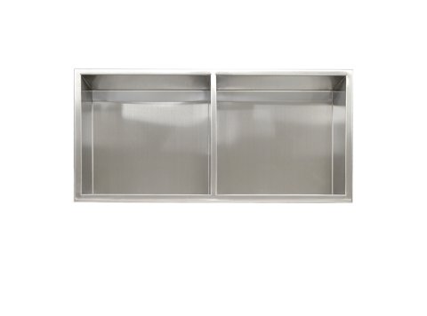 Liquid Accents 12 x 24 Inch Niche, Stainless Steel