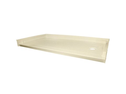 Low-Barrier 60 X 32 Shower Base, Right-Hand, Almond