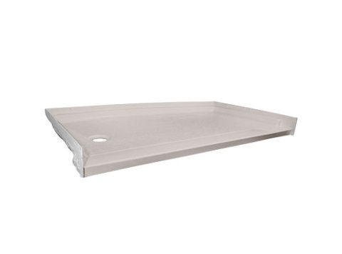 Low-Barrier 60 X 30 Shower Base, Left-Hand, Gray