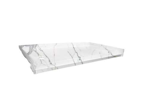 Low-Barrier 60 X 30 Shower Base, Left-Hand, Santorini White