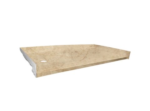 Low-Barrier 60 X 30 Shower Base, Left-Hand, Sierra Sand