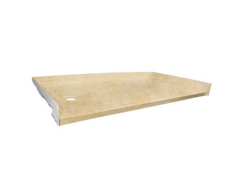 Low-Barrier 60 X 30 Shower Base, Left-Hand, Travertine