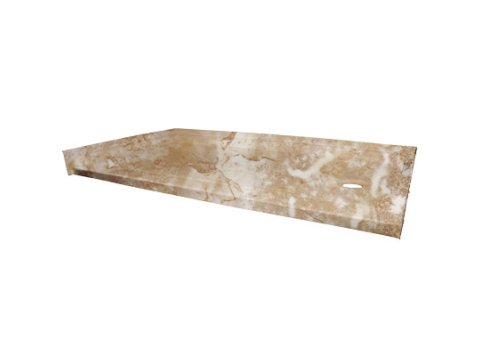 Low-Barrier 60 X 32 Shower Base, Right-Hand, Sandalwood