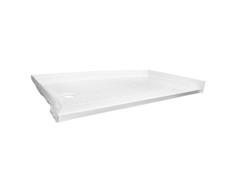 Low-Barrier 60 X 30 Shower Base, Left-Hand, White