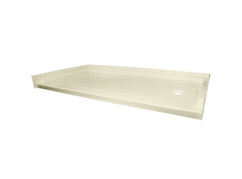 Low-Barrier 60 X 30 Shower Base, Right-Hand, Biscuit