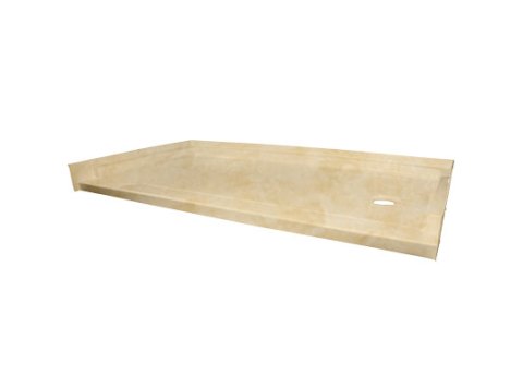 Low-Barrier 60 X 32 Shower Base, Right-Hand, Travertine