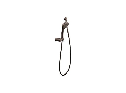 Moen 3865Ep Eco Performance One-Function Hand Shower W/ Wall Bracket Oil Rubbed Bronze (W/ Elbow)