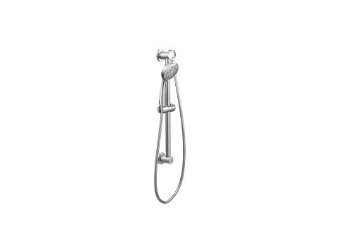 Moen 3868Ep Eco Performance One-Function Hand Shower, 1.75 Gpm W/ Slide Bar Chrome (W/ Elbow)