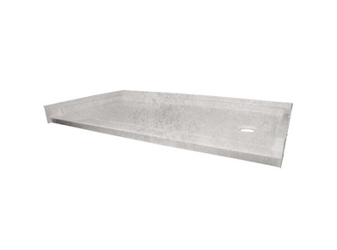 Low-Barrier 60 X 30 Shower Base, Right-Hand, Classic Concrete