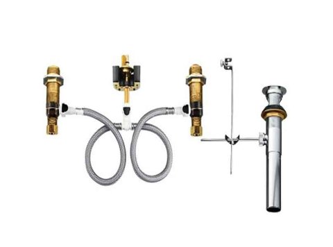 Moen 69000 Lavatory Rough-In Valve W/Drain Assy, Universal, M-Pact Common Valve Sys, Widespread