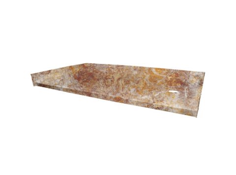 Low-Barrier 60 X 30 Shower Base, Right-Hand, River Rock
