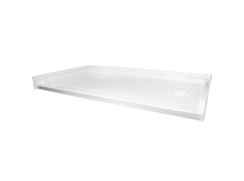 Low-Barrier 60 X 30 Shower Base, Right-Hand, White