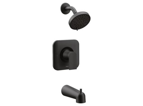 Moen 2473 Genta Posi-Temp Tub & Shower Trim, Matte Black