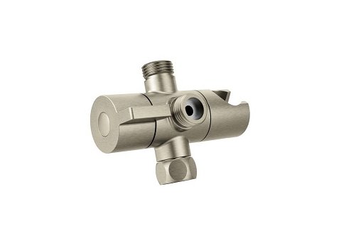Moen Shower Arm Diverter & Integral Hand Shower Cradle, Brushed Nickel (Connect Size 1/2, Type Ips)