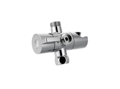 Moen Shower Arm Diverter With Integral Hand Shower Cradle, Chrome (Connection Size: 1/2,Type: Ips)