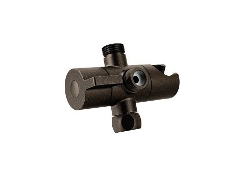 Moen Shower Arm Diverter & Integral Hand Shower Cradle, Oil Rub Bronze (Connect Size 1/2,Type Ips)