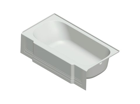 Acrylic Replacement Tub 60x32x15 LH Classic, White