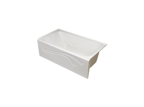 Acrylic Replacement Tub 60x32x19 w/Arm & Head Rest, RH Straight Skirt, Sandbar