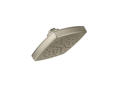 Moen One-Function 6 Diameter Spray Head Eco-Performance Rainshower Showerhead, Brushed Nickel