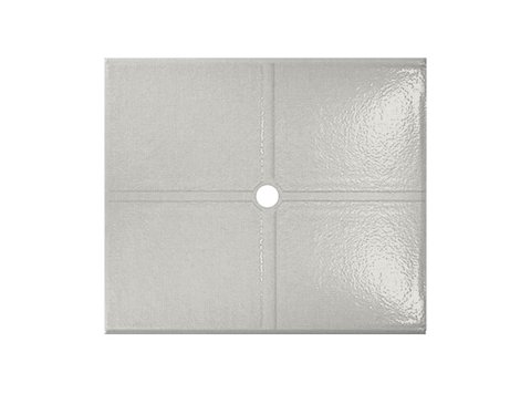 Flat Shower Floor 47X59 W/ Drain Channels, Linen