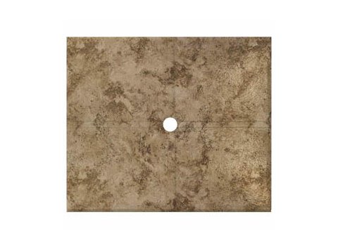 Flat Shower Floor 47x59 w/ Drain Channels, Santa Cruz