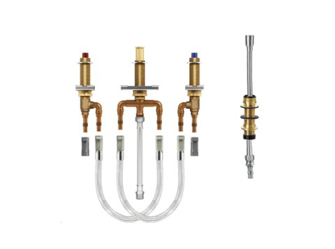 MOEN 9793 M-Pact Roman Tub with Diverter 10 inch - 24 inch Center 1/2 inch CPVC Crimp Ring PEX Connection