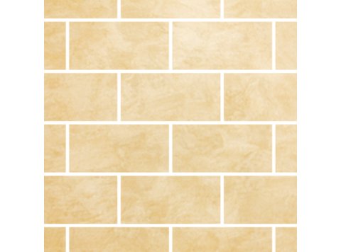Imp/Roman Block 40X103 W/ 2 Special Bends White Travertine