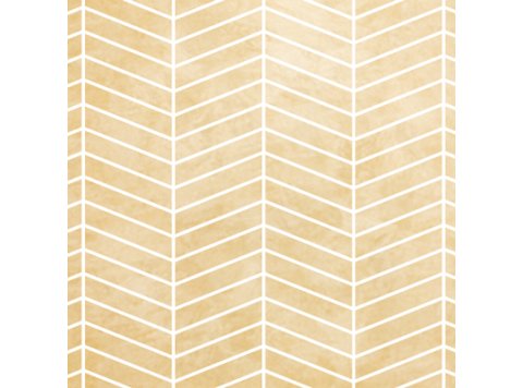 Imp/Chevron 65X98.5 W/ 3 Special Bends White Travertine