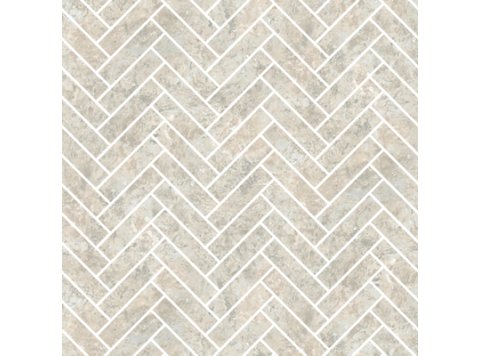 Imp/Herringbone 40X103 W/ 4 Special Bends San Michele Travertine