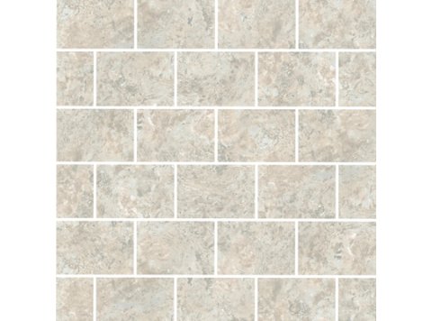Imp/Cobblestone 65X98.5 W/ 2 Special Bends San Michele Travertine