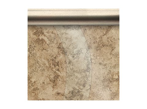 Shower Panel Replacement S Curve 30 X 68 1/4 inch Clear Glass, Brushed Nickel