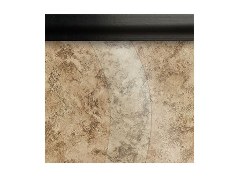 Shower Panel Replacement S Curve 30 X 68 1/4 inch Clear Glass, Matte Black