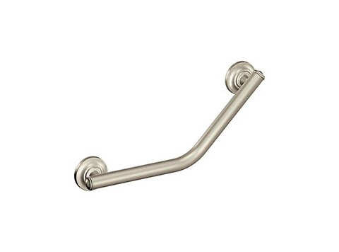 Moen Angled 16 In Grab Bar, Brushed Nickel