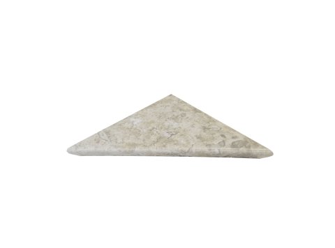 Single Tier Corner Shelf San Michele Travertine