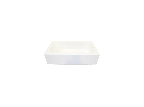 Acrylic Replacement Tub 60x32x15 RH Straight Skirt, White