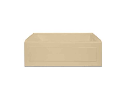 Linear Whirlpool Bathtub 60 x 36x 19, Right-Hand Drain, Sandbar