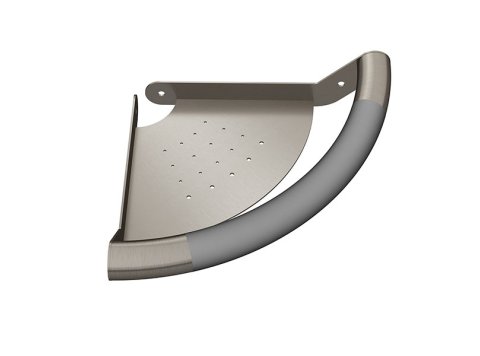 ErgoCorner Grab Bar/Shelf, Brushed Nickel