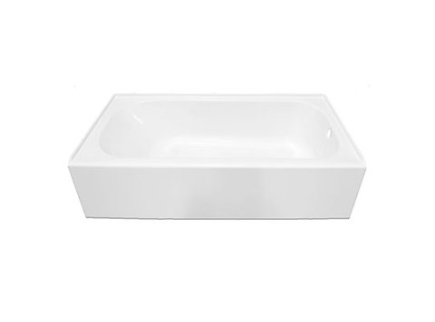 Acrylic Replacement Tub 60x30x15 LH Straight Skirt, White