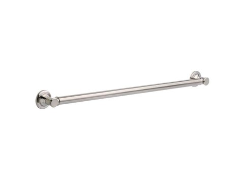 18 Inch Traditional Decorative ADA Grab Bar, Brushed Nickel