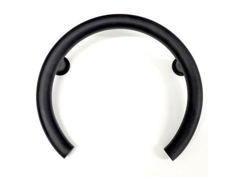 Liquid Accents Valve Grab Bar, Matte Black, 1-1/4 In Diameter X 18 Gauge, .048