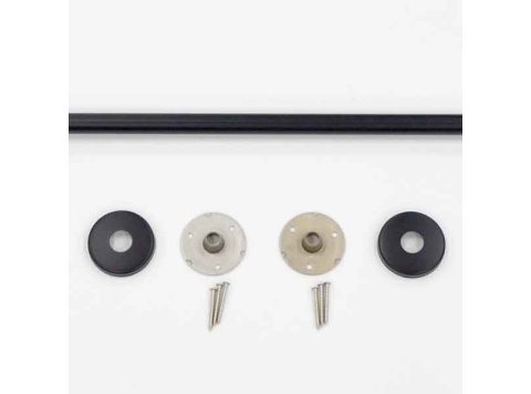 Straight Shower Rod 5 foot Matte Black