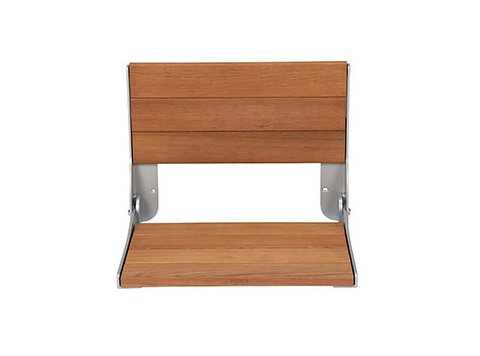 MOEN 7110 Fold Down Teak Shower Seat - Weight Limit 400lbs