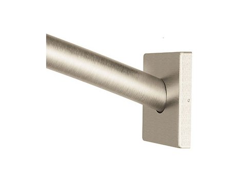 Moen Triva 59 inch Wall Mount Curved Shower Rod in Brushed Nickel