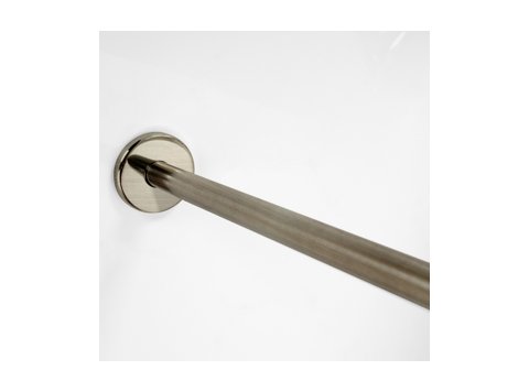 Straight Shower Rod 5 Ft Brushed Nickel