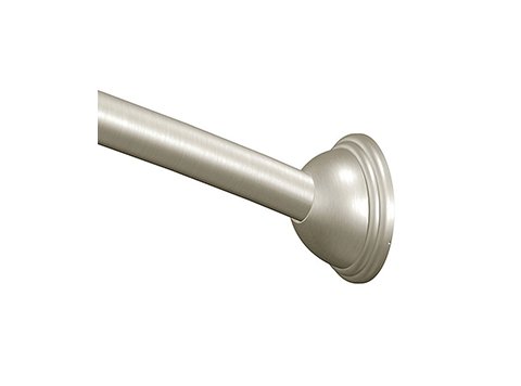 Adj Moen BN Curved Shower Rod (Adj To Fit 5 Ft to 6 Ft
